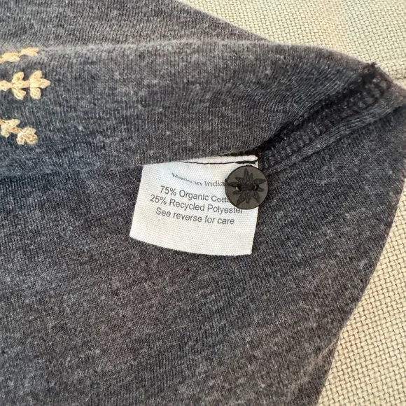 Alp N Rock Sundance Gray Cardigan with Cream Embroidery - Picture 5 of 5